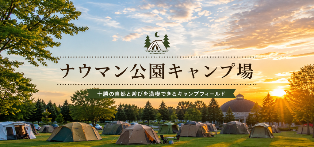 ナウマン公園キャンプ場｜天然温泉や大型遊具も充実。十勝の自然を満喫できるキャンプ場