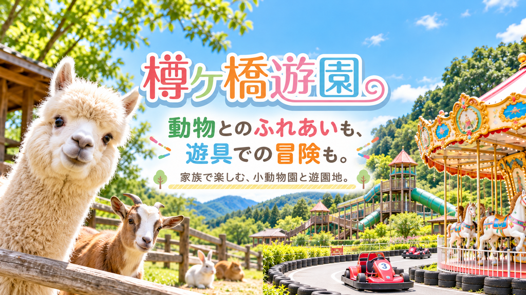 動物とのふれあいも、遊具での冒険も。新潟県胎内市「樽ケ橋遊園」で楽しむ家族の休日