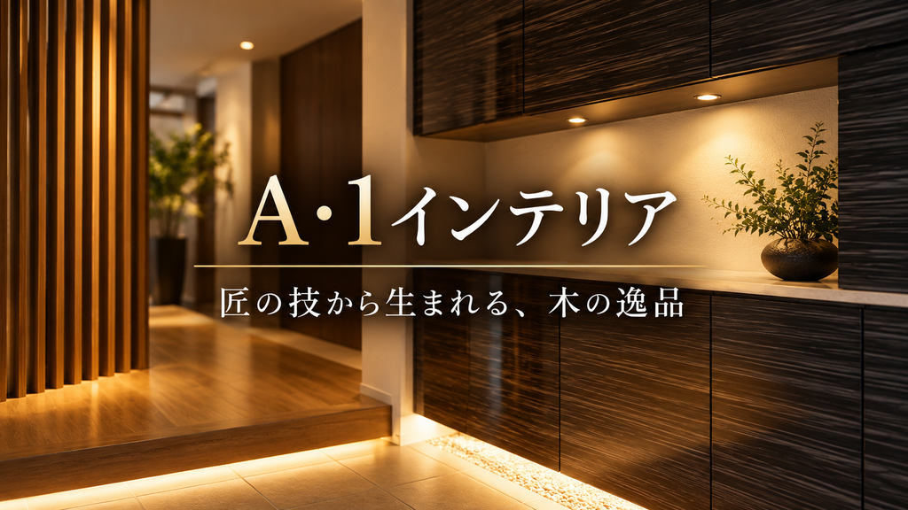 店舗什器から住まいの造作家具まで。A・1インテリアが手がける一品一様の木工家具
