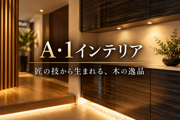 店舗什器から住まいの造作家具まで。A・1インテリアが手がける一品一様の木工家具