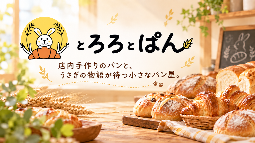 宇都宮で出会う、店内手作りのパンとうさぎの物語｜とろろとぱん