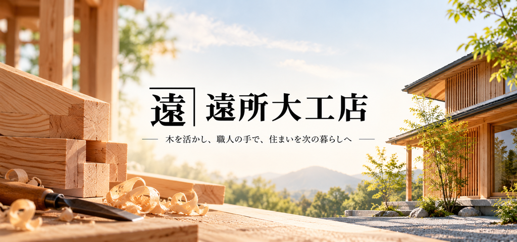 木を活かし、受け継いだ住まいを次の暮らしへ。遠所大工店の家づくり