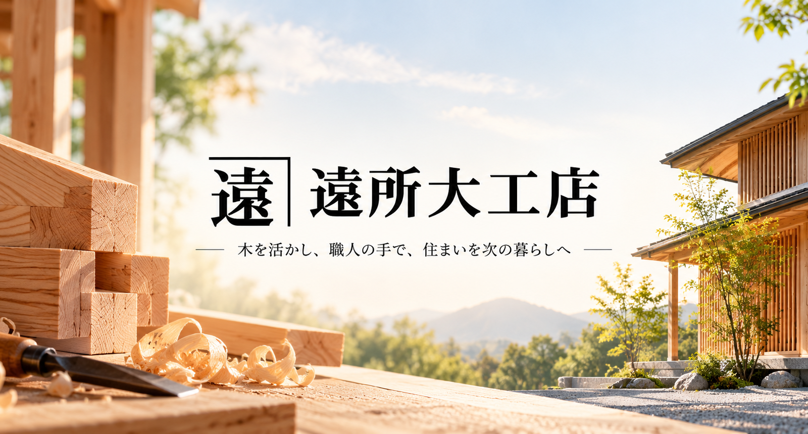 木を活かし、受け継いだ住まいを次の暮らしへ。遠所大工店の家づくり